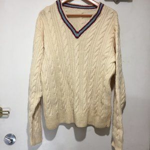 VINTAGE KNITTED WOOL CARDIGAN SWEATERS SIZE XL